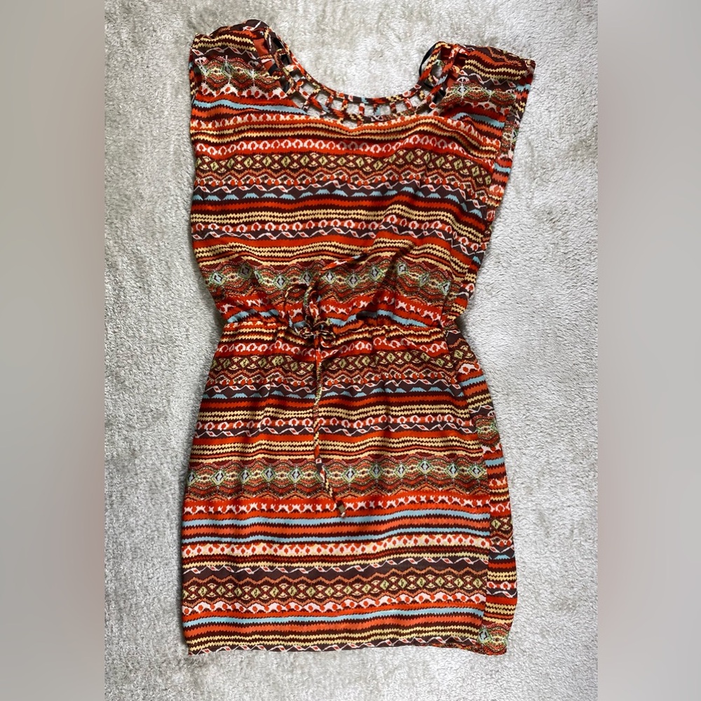 City Triangles Womens Dress Medium Colorful Pegged Used # 102